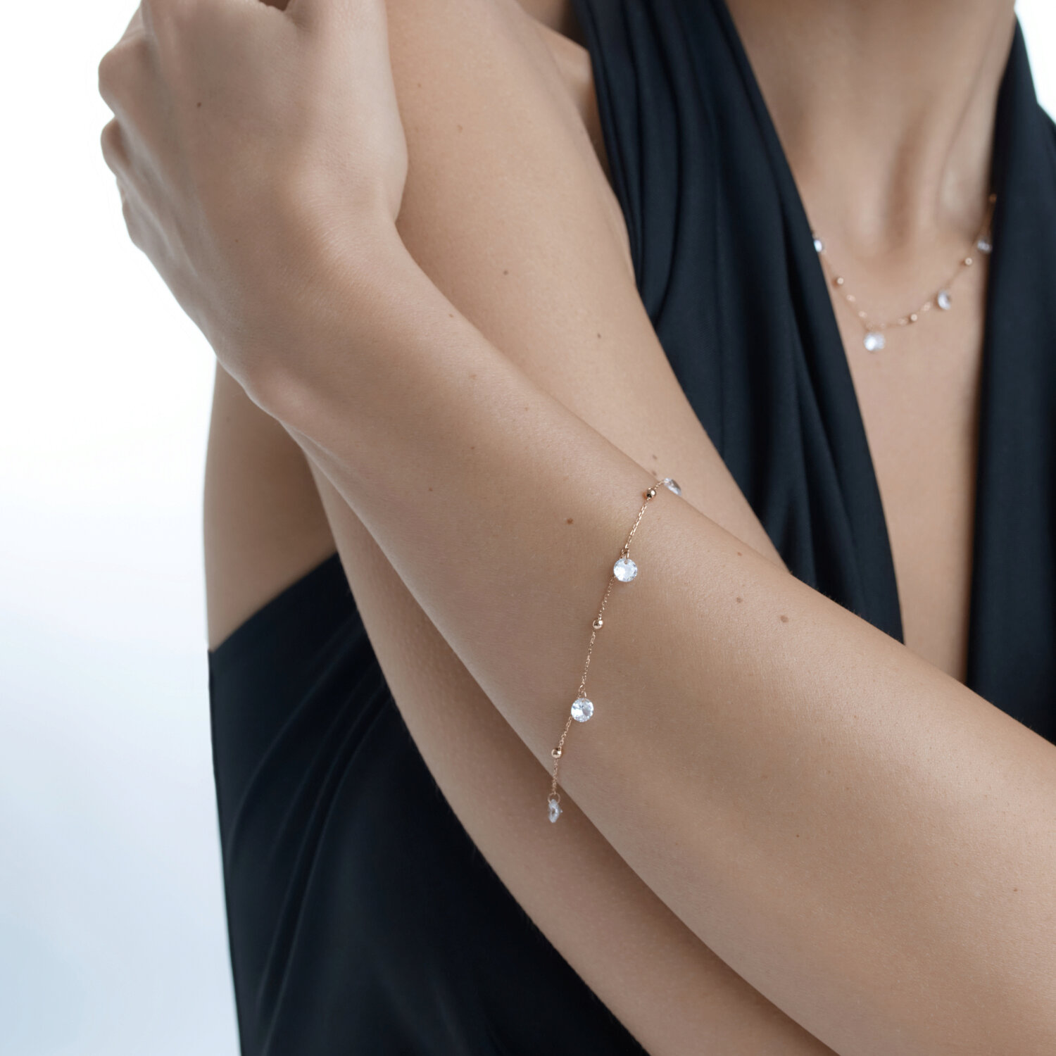 Sokolov gold bracelet with zirconia - image 4