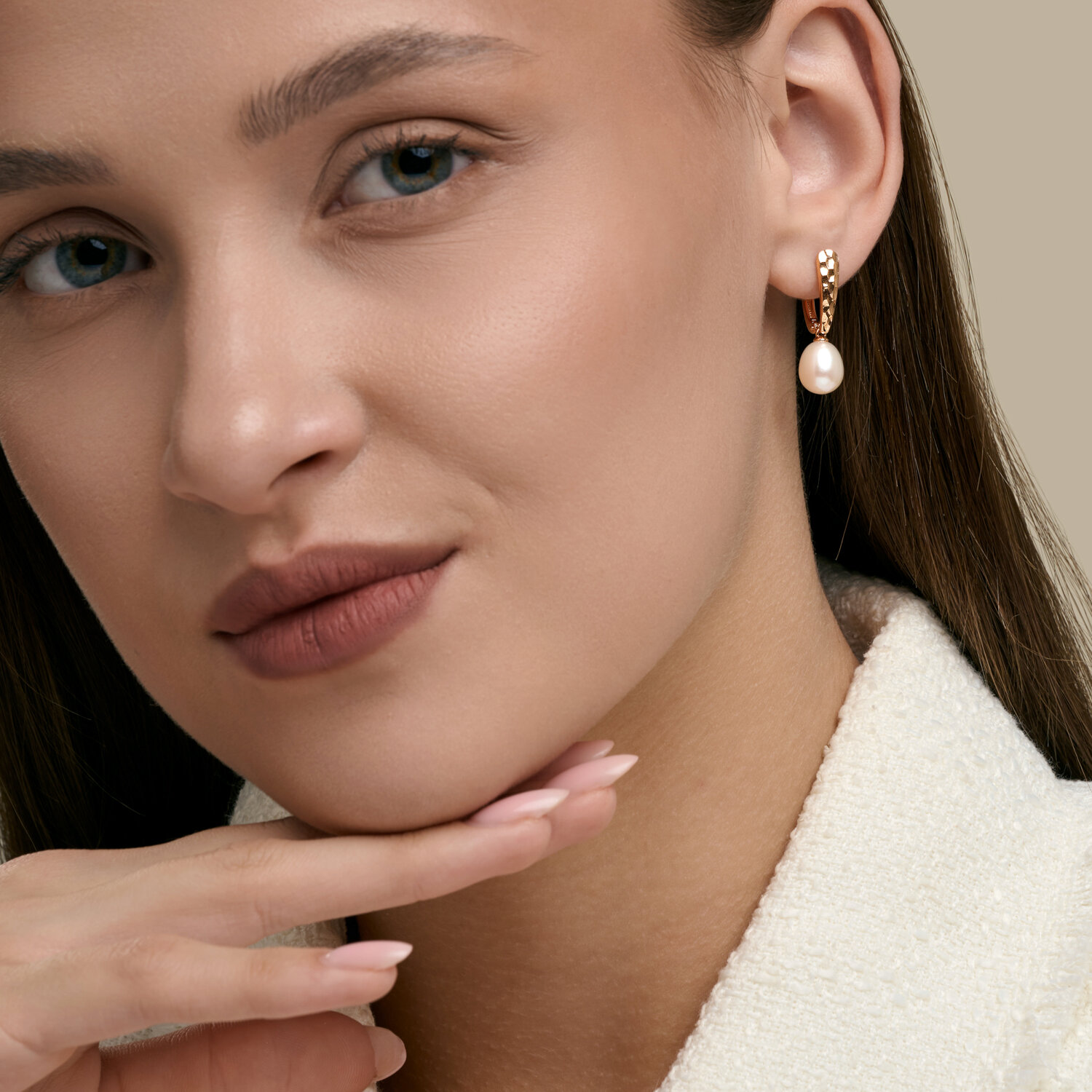 Sokolov gold earrings with pearls - image 4