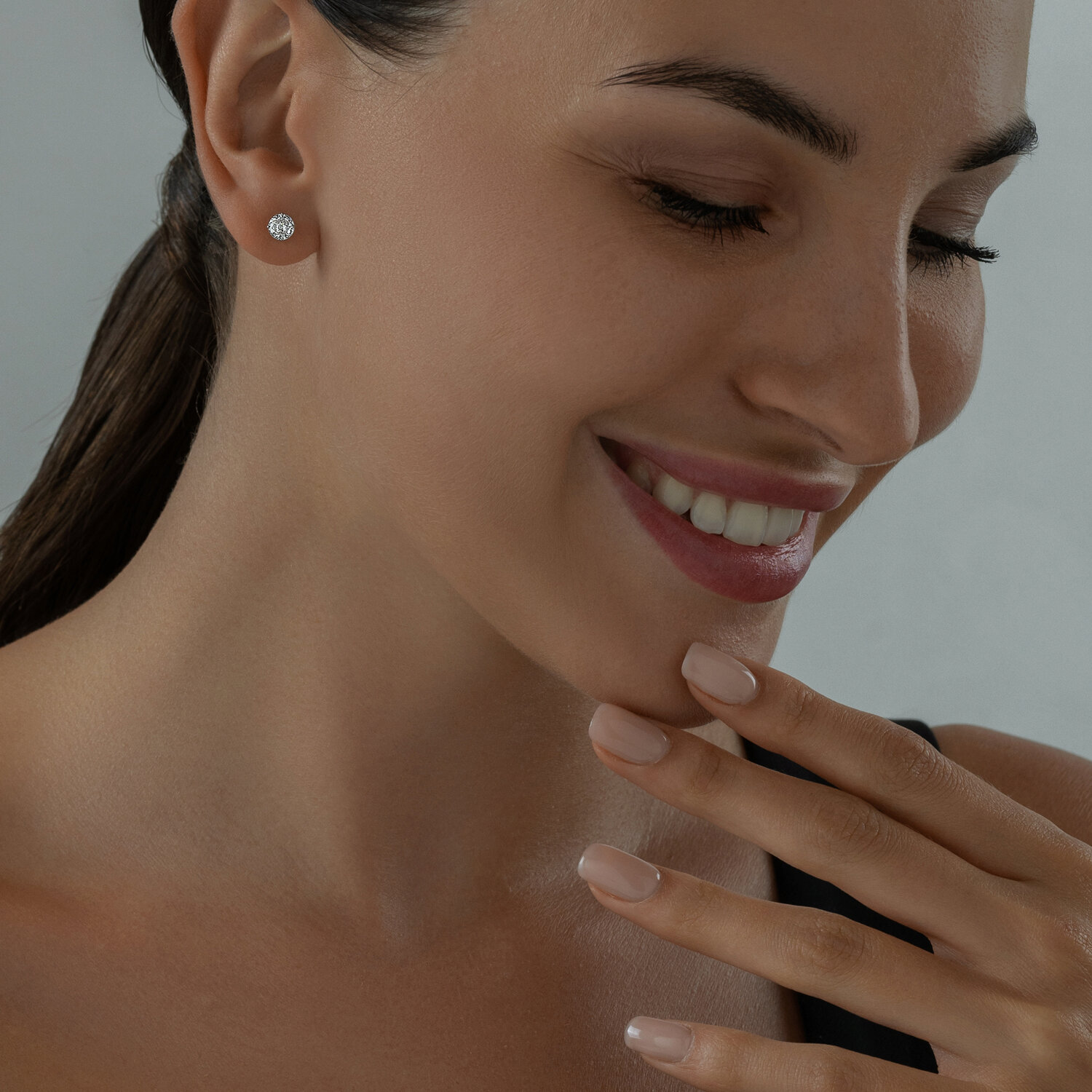 Sokolov silver earrings with zirconia - image 3