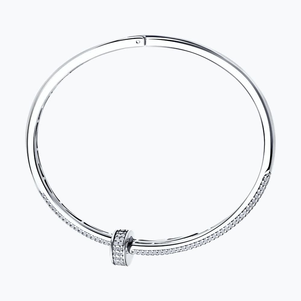 Sokolov silver bracelet with zirconia