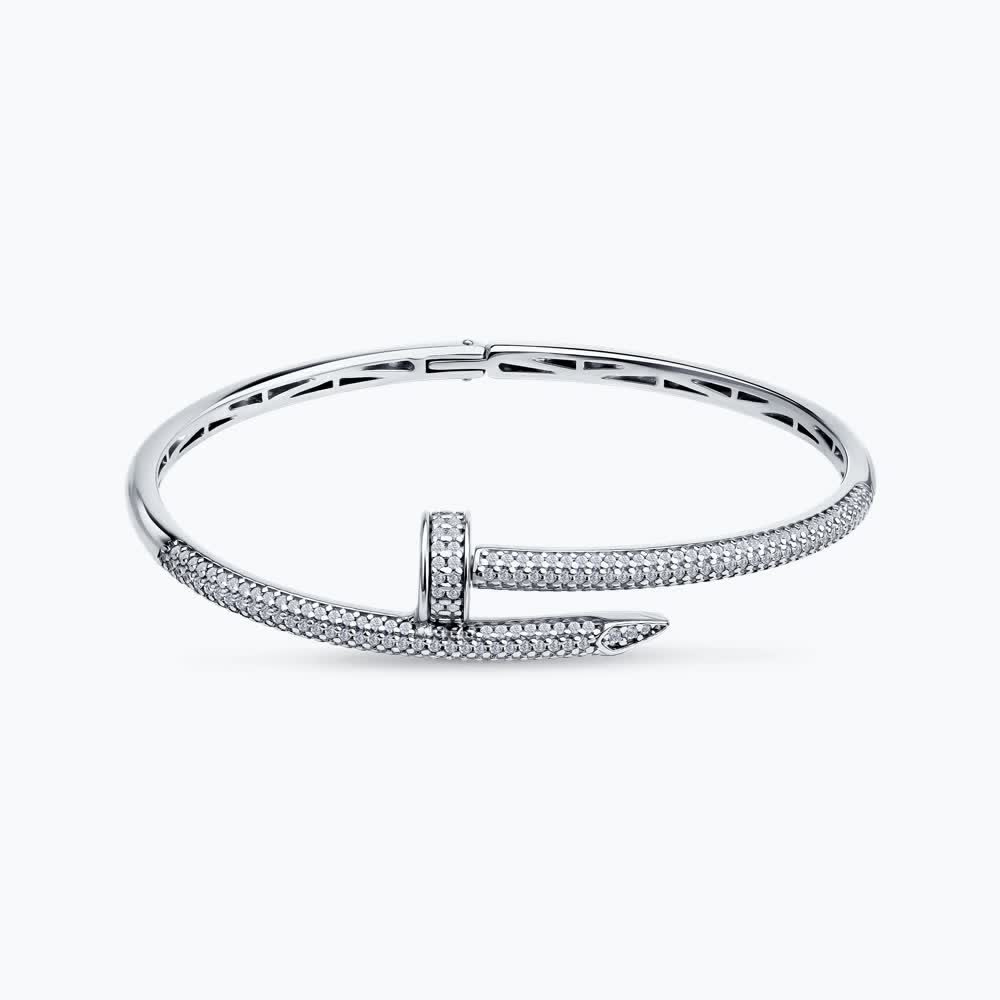 Sokolov silver bracelet with zirconia