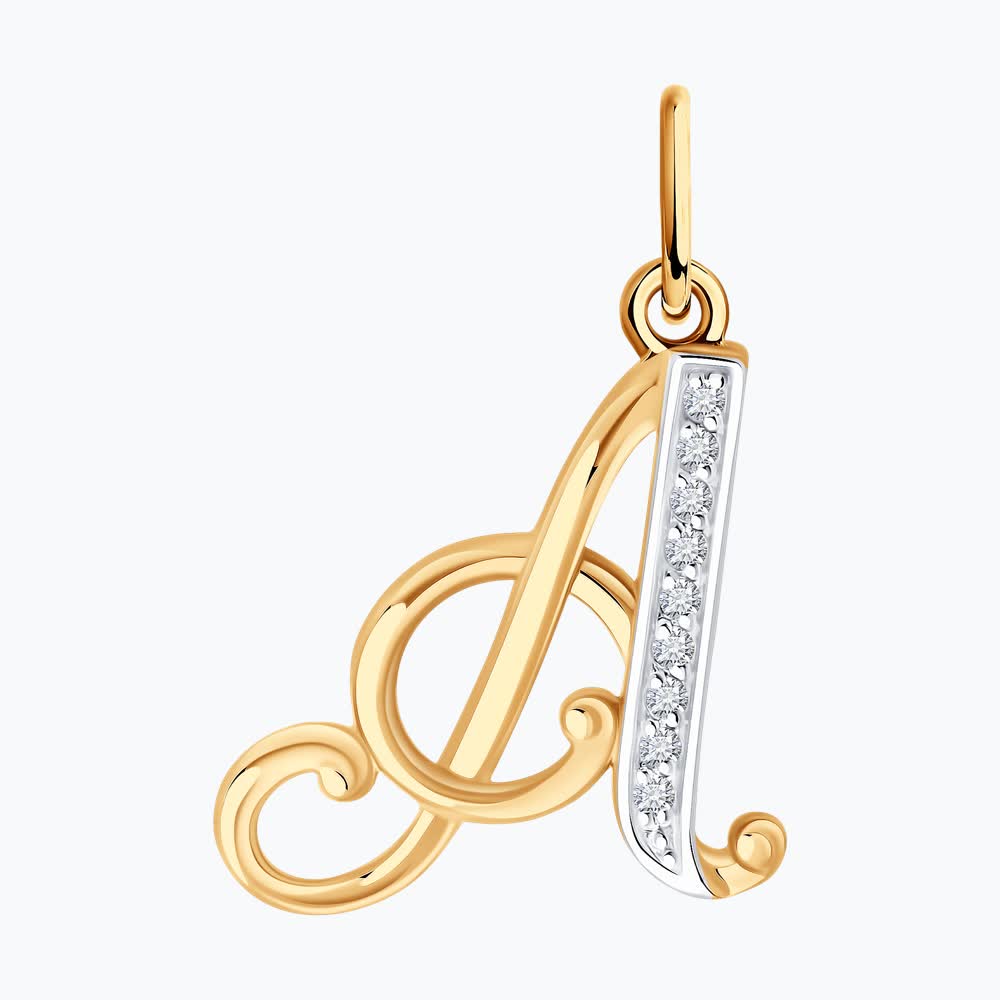 Подвеска Sokolov из золота с фианитами