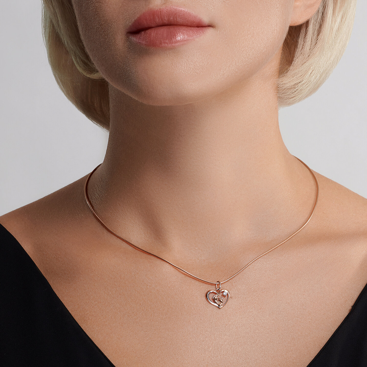 Pandantiv Sokolov din aur cu zirconiu - image 3