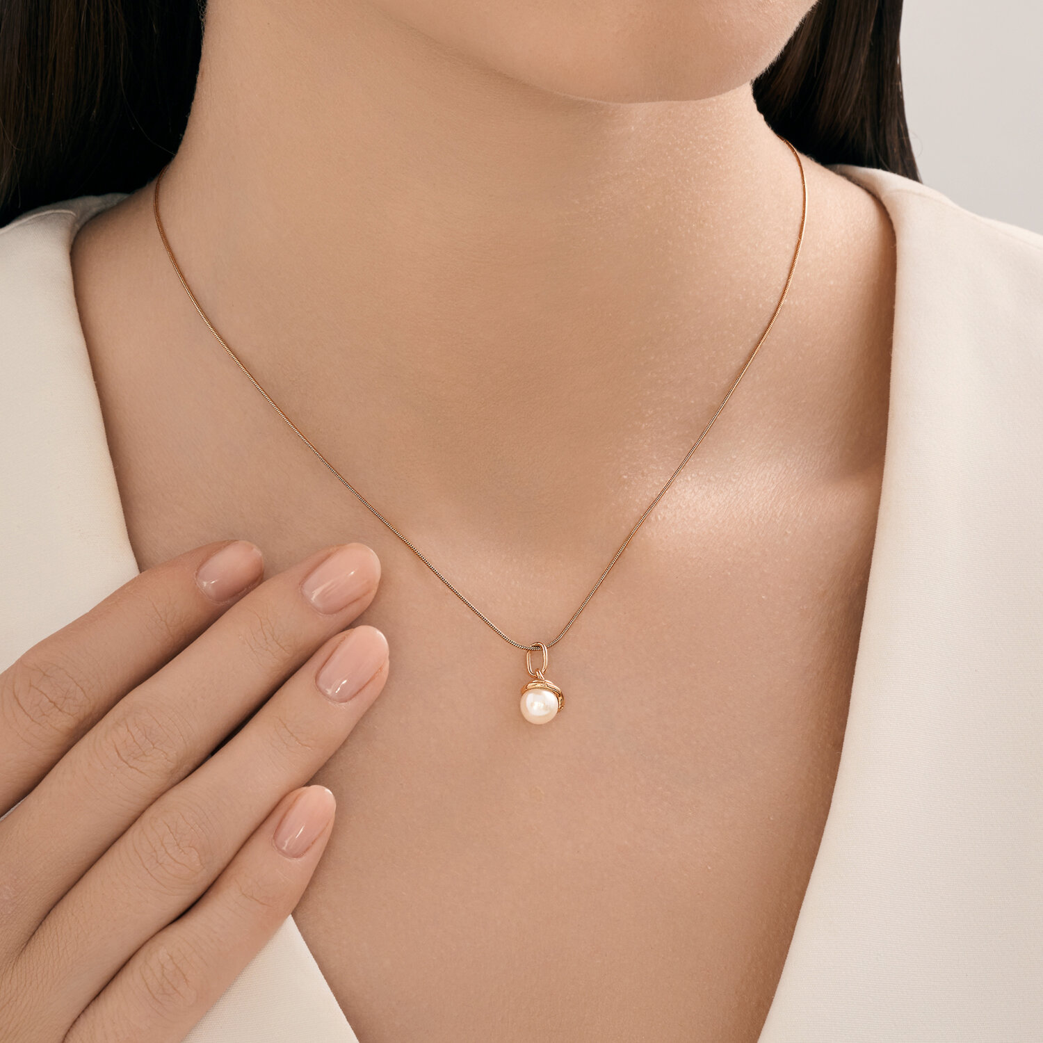 Подвеска Sokolov из золота с бриллиантами и жемчугом - image 3