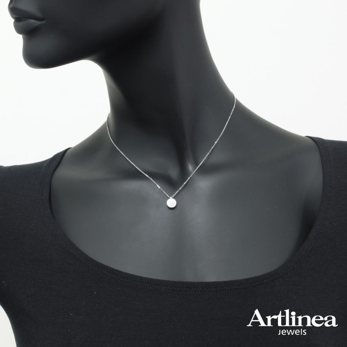 Colier Artlinea din aur alb cu diamante - image 2