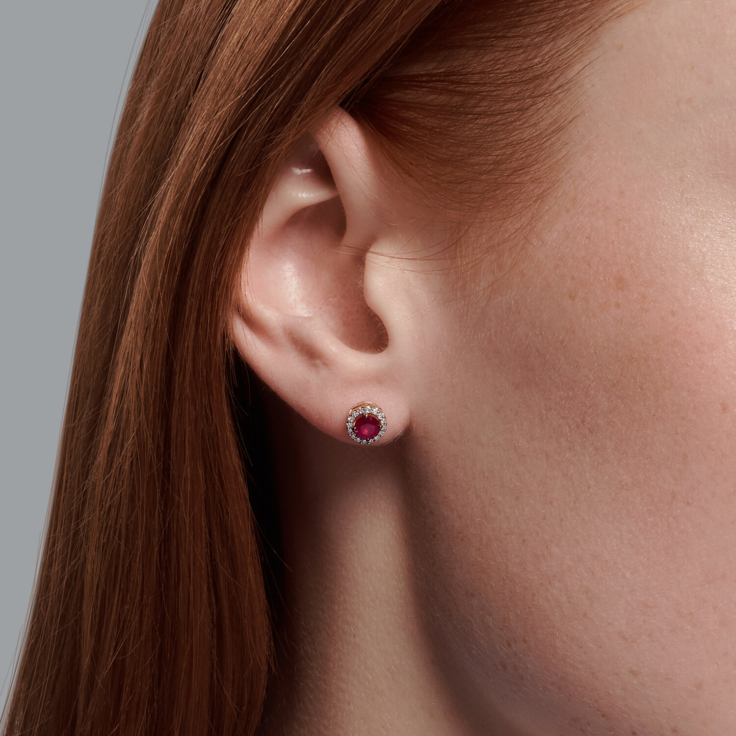 Серьги Sokolov из золота с бриллиантами и рубинами - image 3