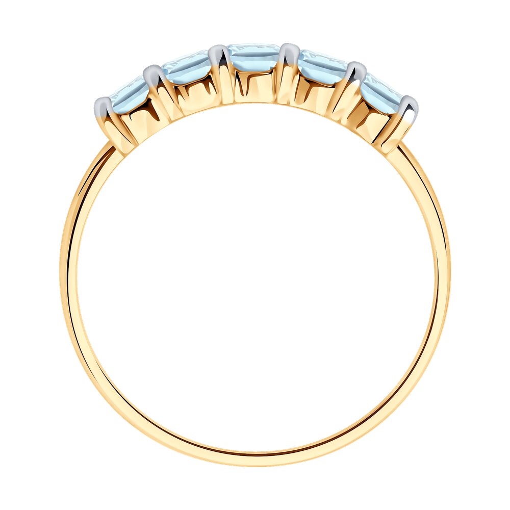 Кольцо Sokolov из золота с топазами - image 2