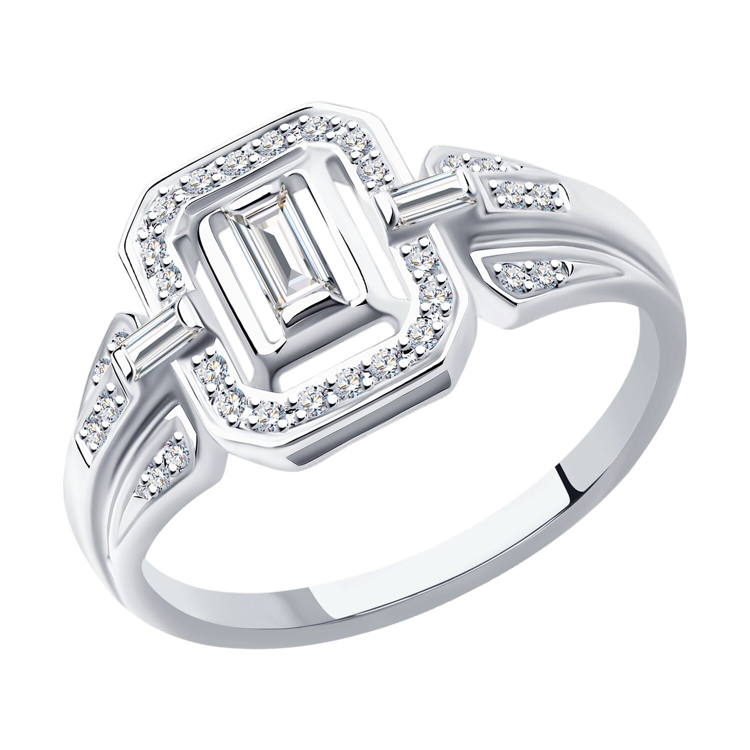 Кольцо Sokolov из белого золота с бриллиантами - image 1