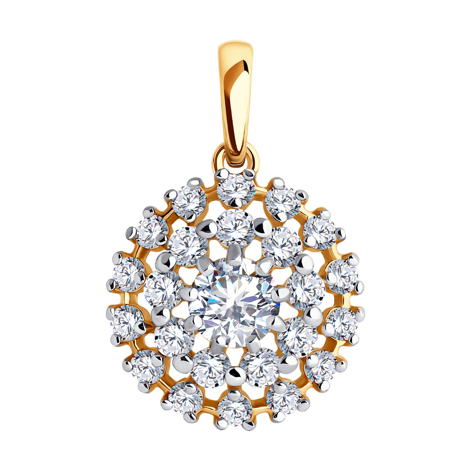 Подвеска Sokolov из золота с фианитами