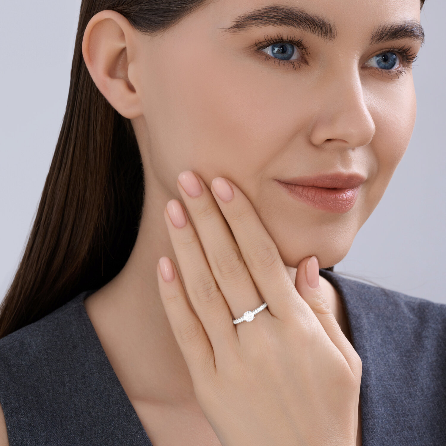 Кольцо Sokolov из серебра с фианитами - image 4