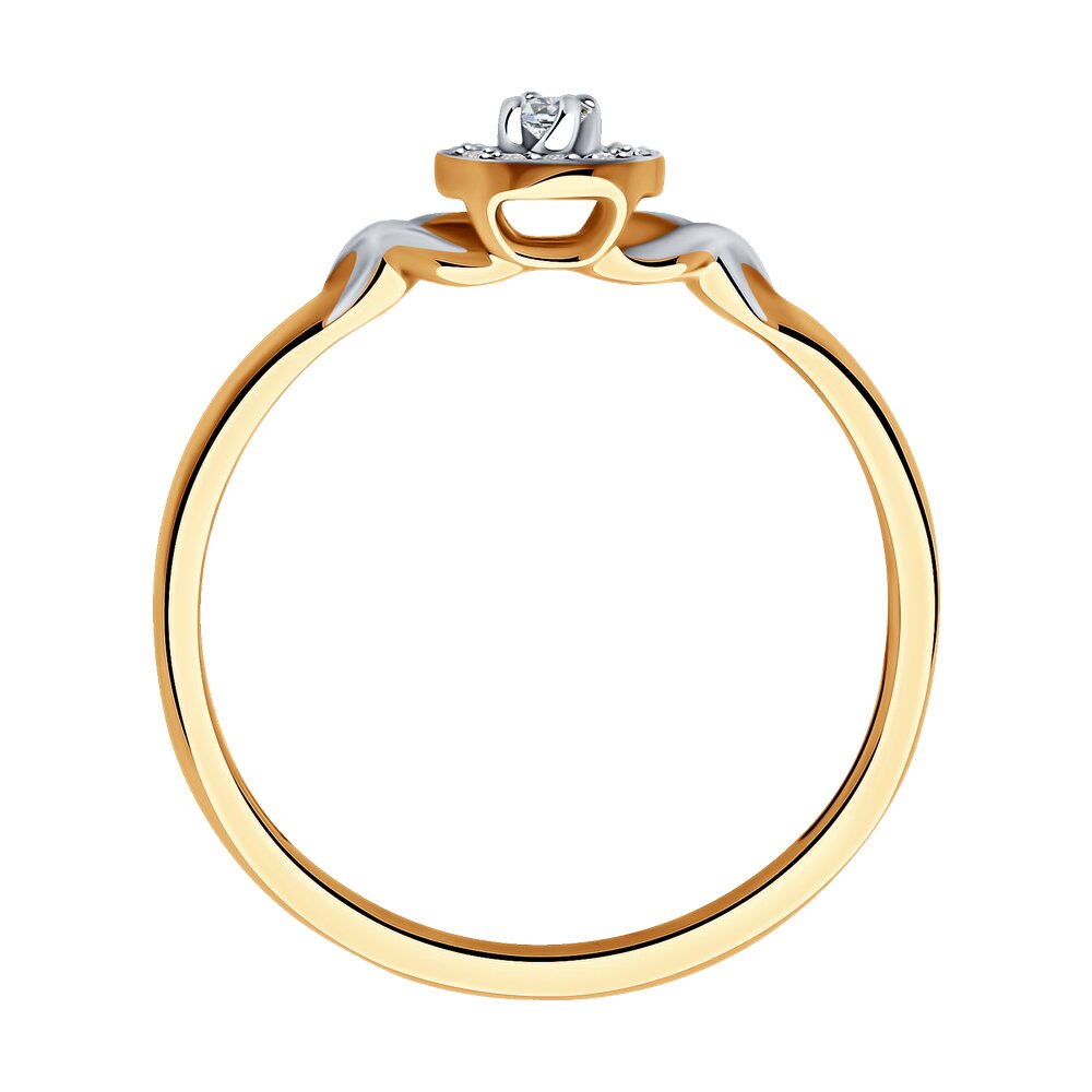 Inel Sokolov din aur cu diamante - image 3