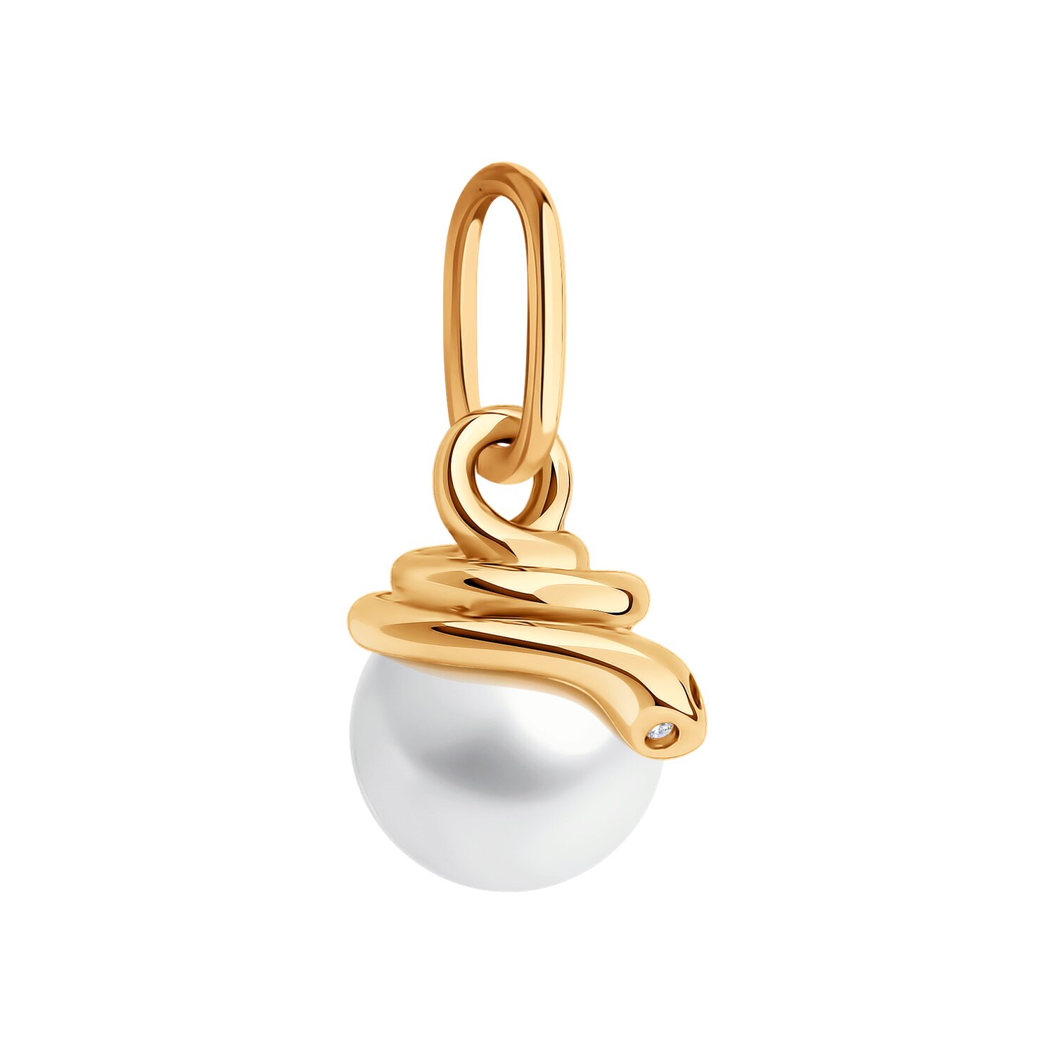 Подвеска Sokolov из золота с бриллиантами и жемчугом - image 2