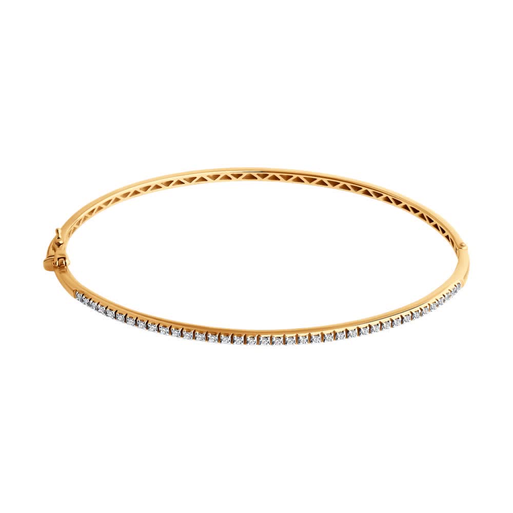 Brățară Sokolov din aur cu diamante - image 1