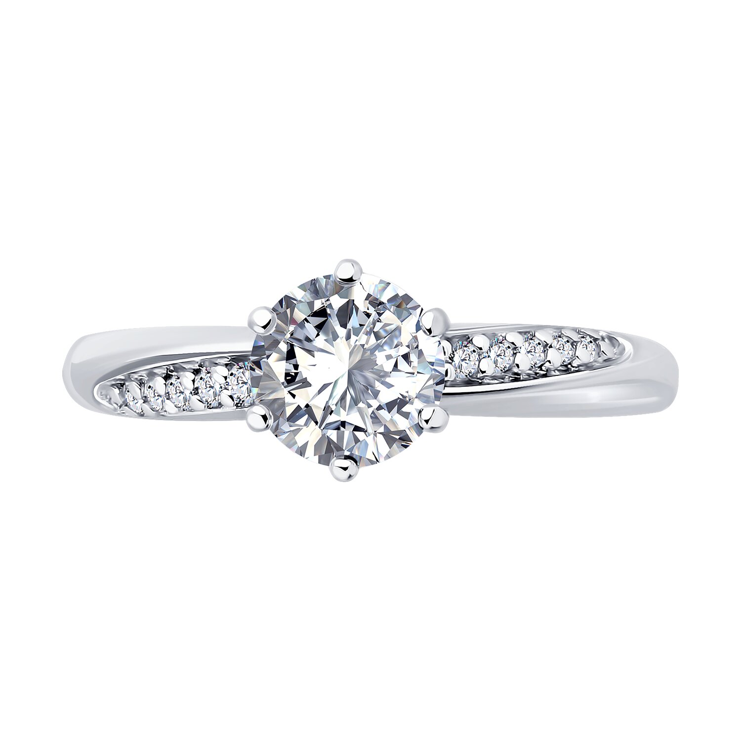 Кольцо Sokolov из серебра с фианитами - image 2