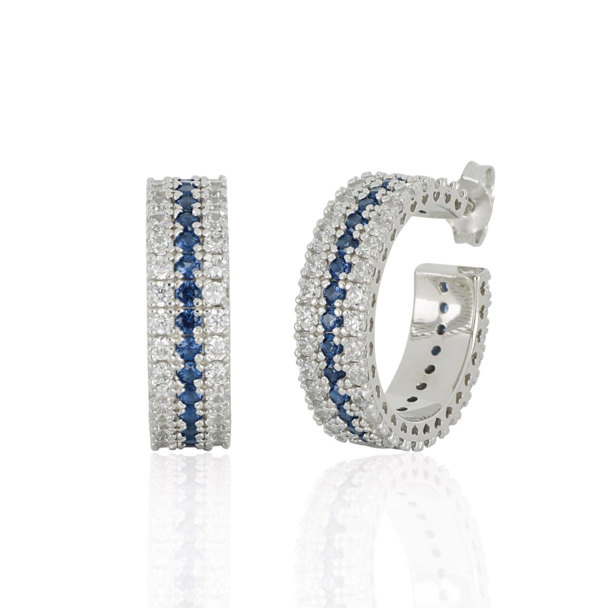 Серьги Artlinea из серебра с фианитами