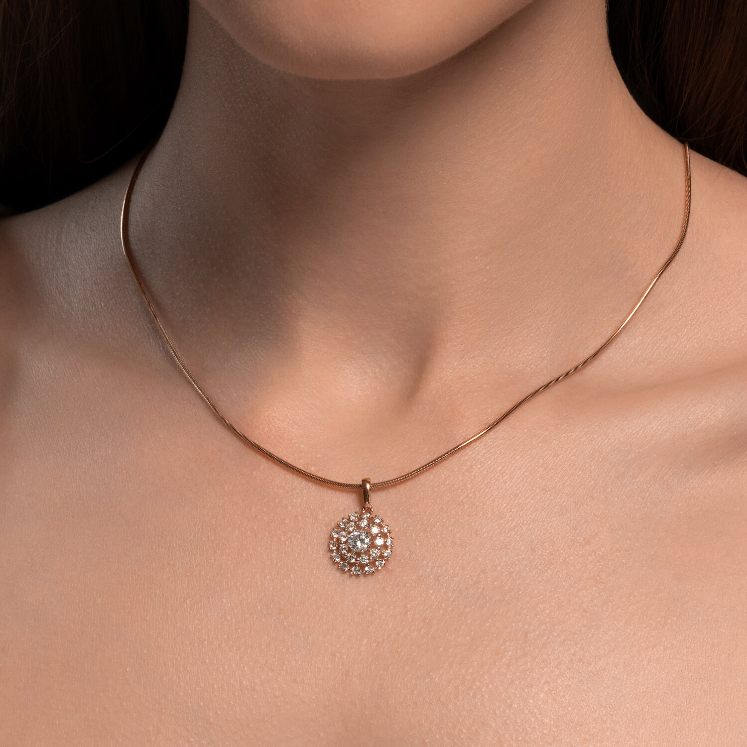 Подвеска Sokolov из золота с фианитами - image 3