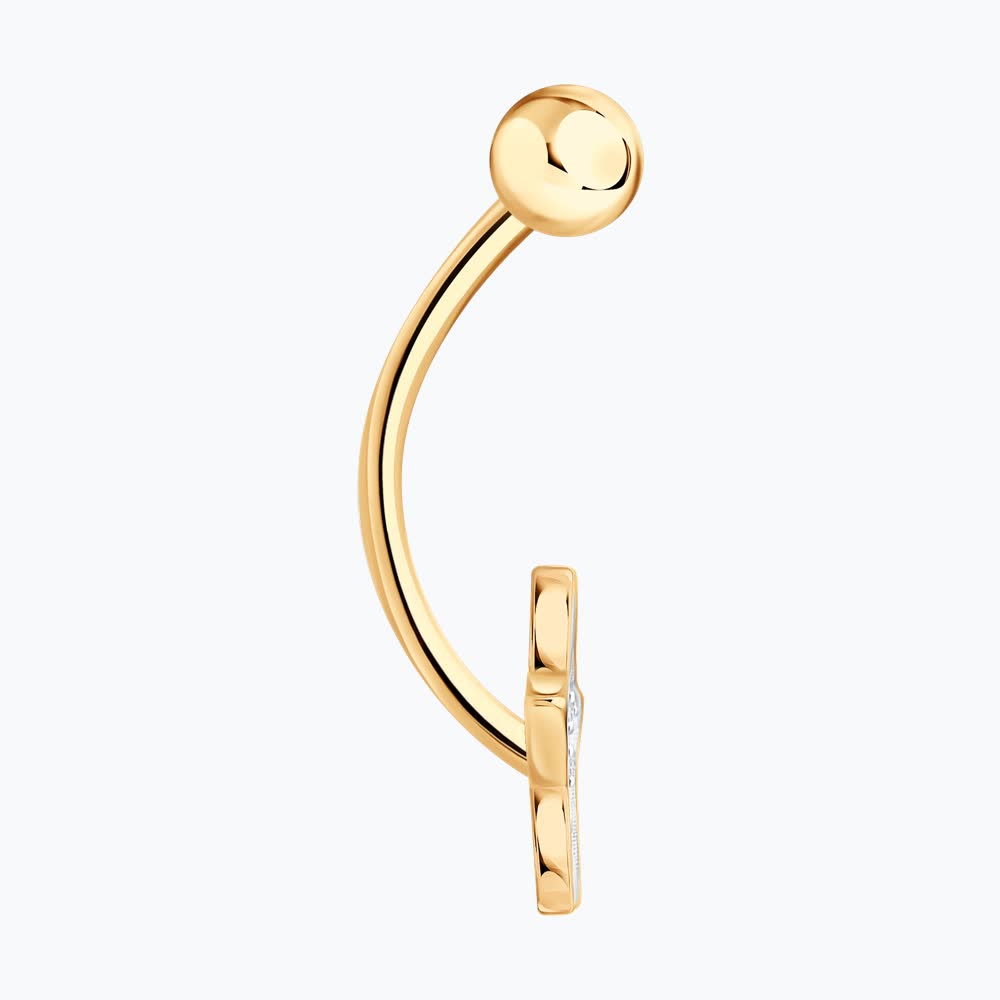 Пирсинг Sokolov из золота с фианитами - image 3