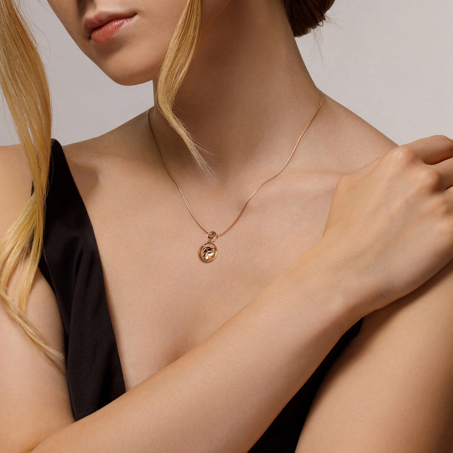 Sokolov gold pendant with emerald - image 3