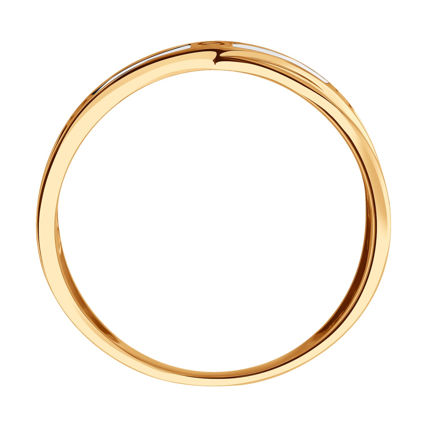 Inel Sokolov din aur cu zirconii - image 3