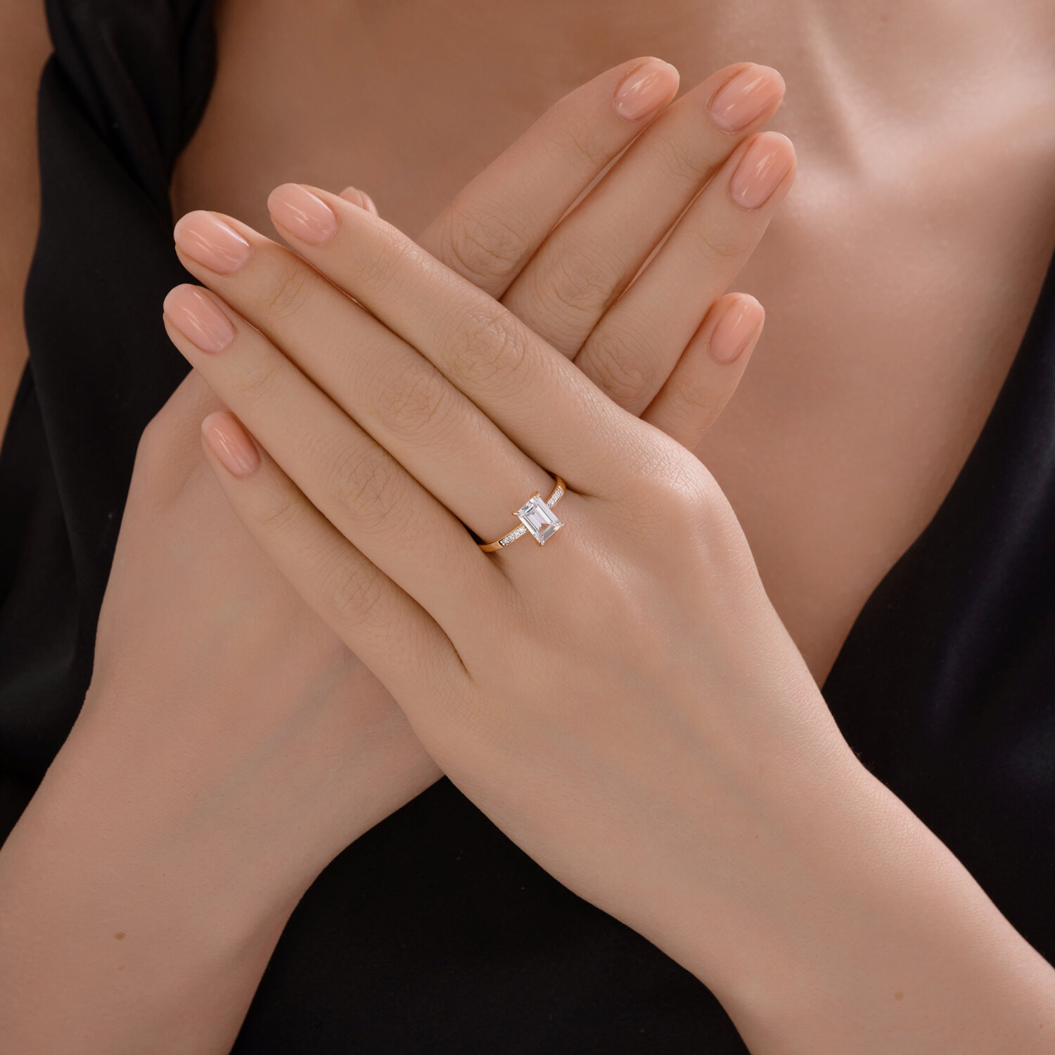 Кольцо Sokolov из золота с фианитами - image 3