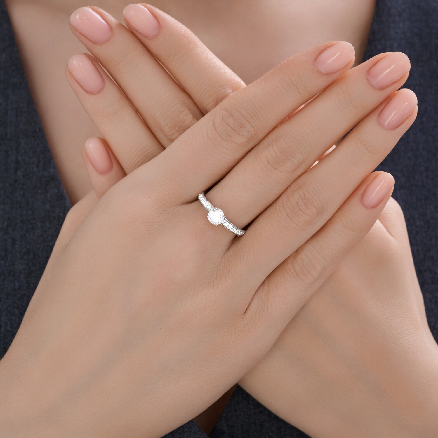 Кольцо Sokolov из серебра с фианитами - image 3