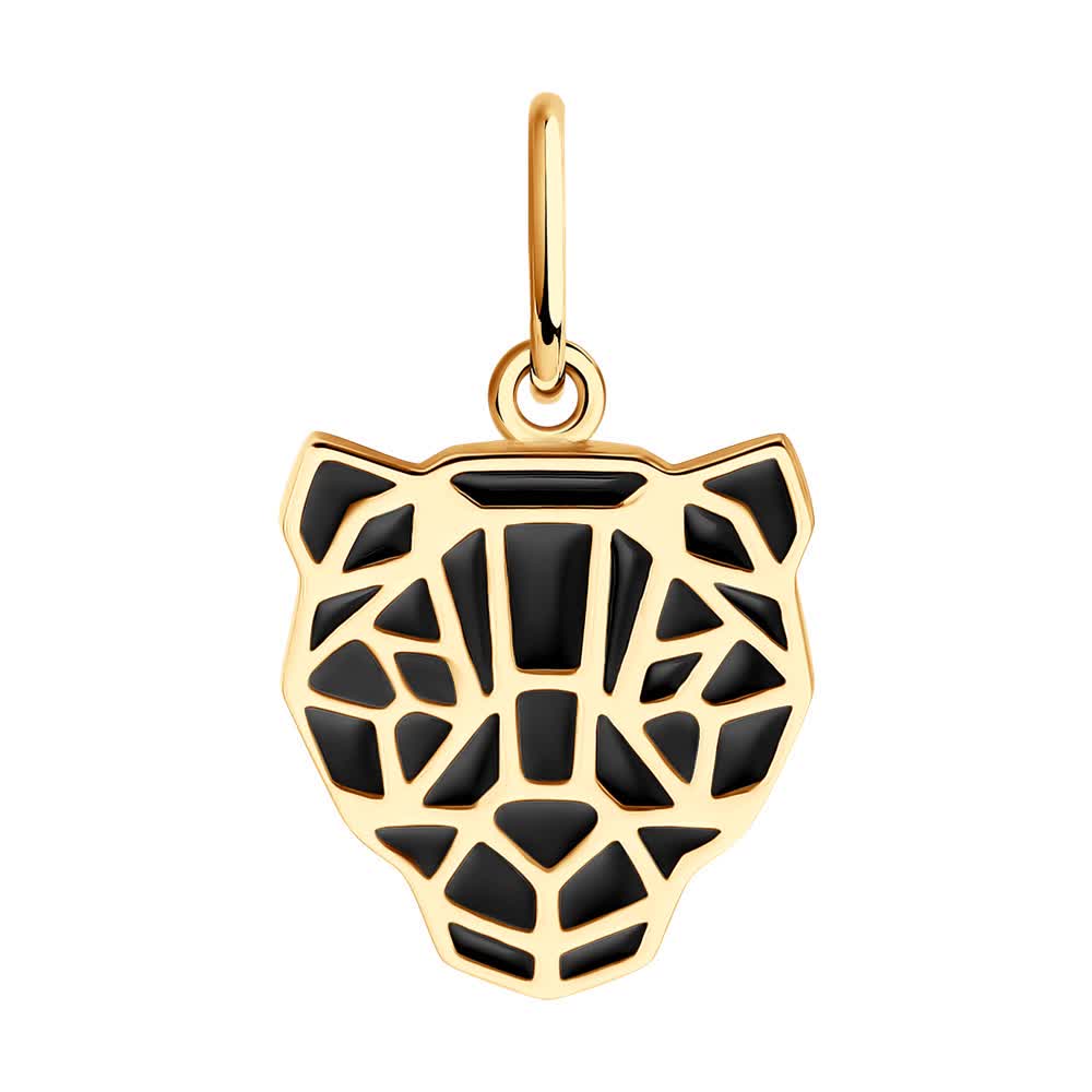 Pandantiv Sokolov din aur cu emal