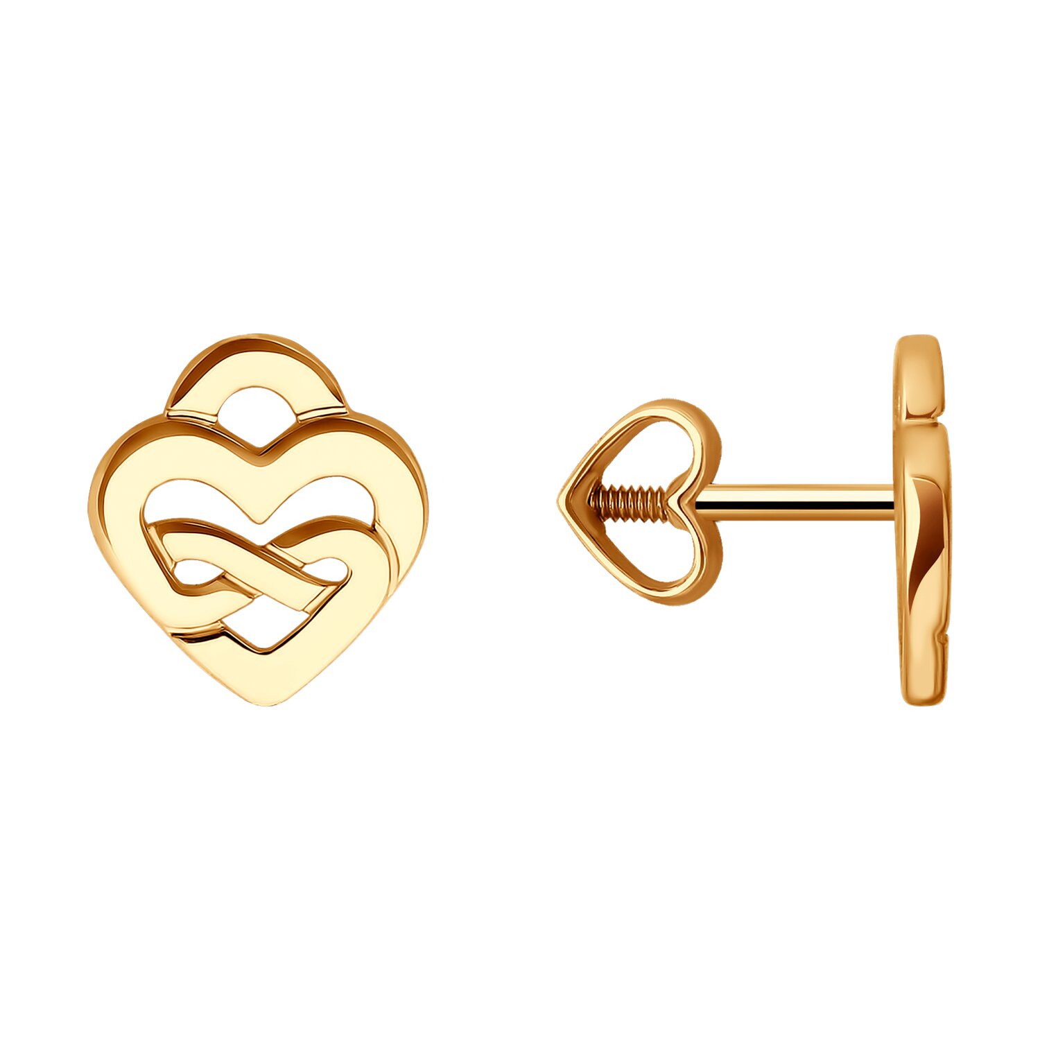 Серьги Sokolov из золота - image 1