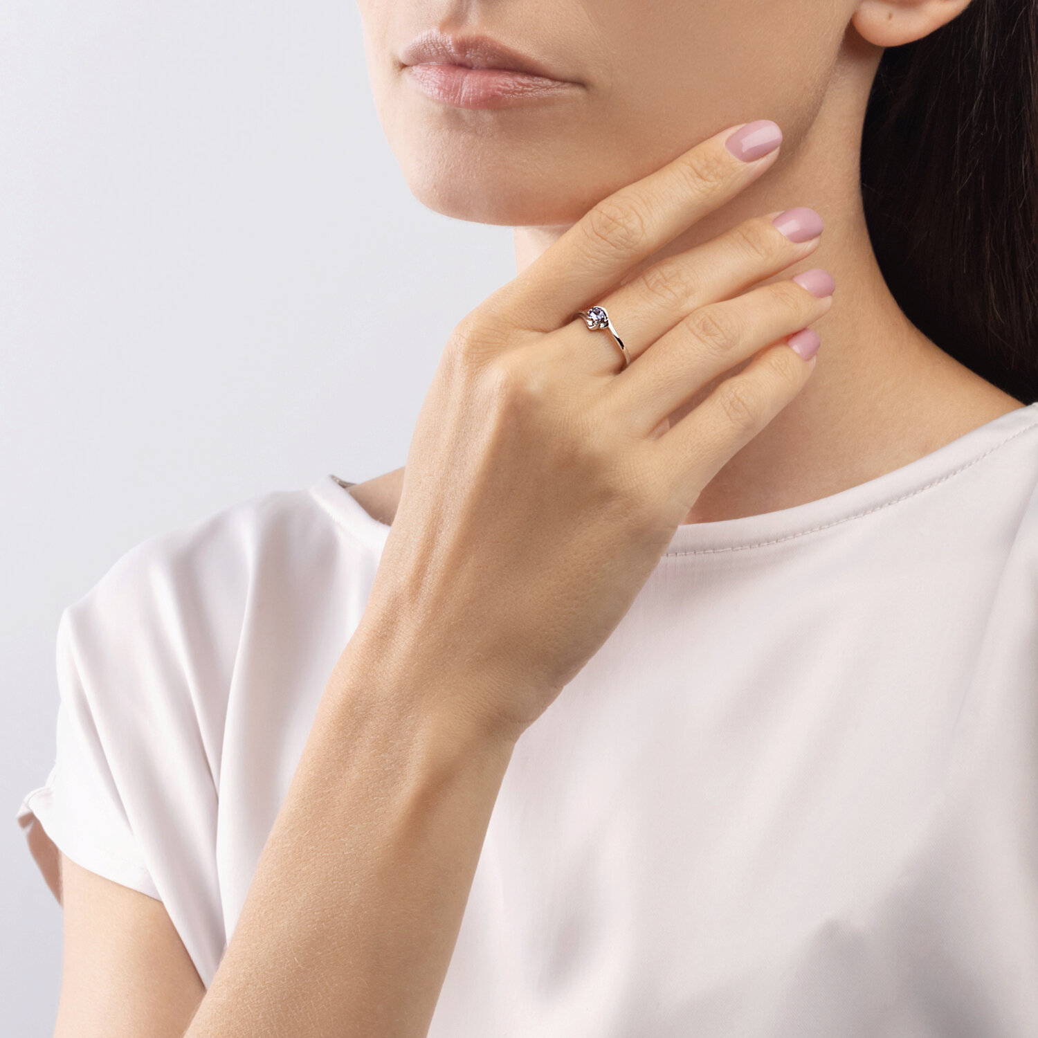 Кольцо Sokolov из белого золота с танзанитом - image 3