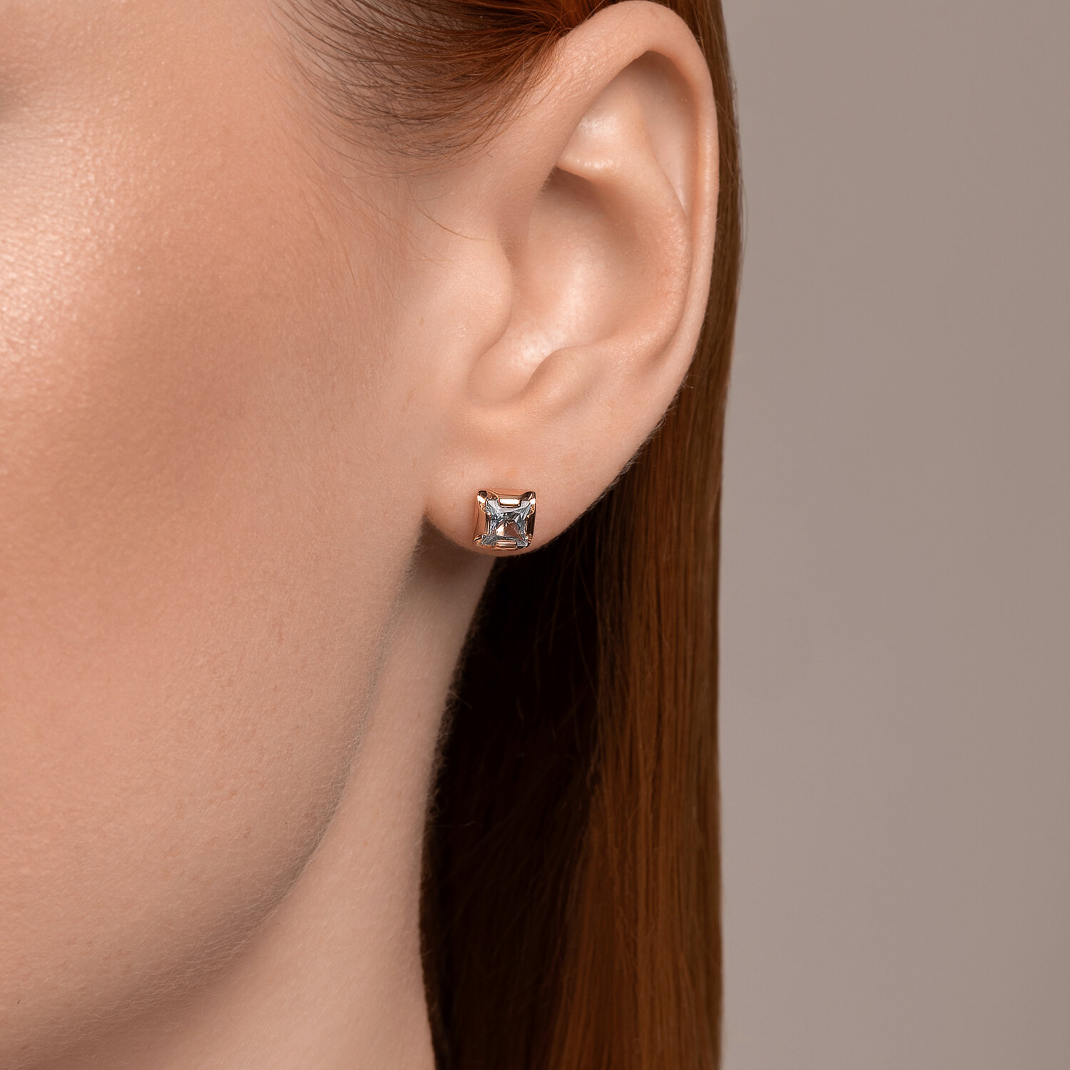 Cercei Sokolov din aur cu topaze - image 3