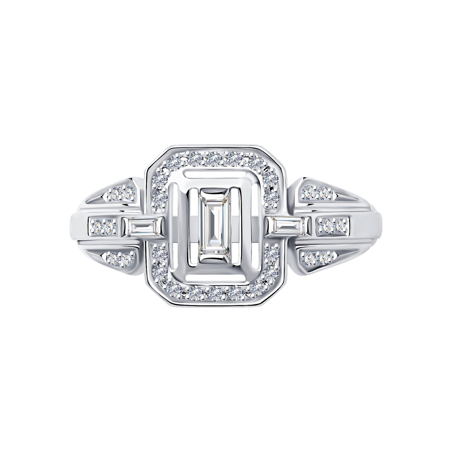 Кольцо Sokolov из белого золота с бриллиантами - image 2