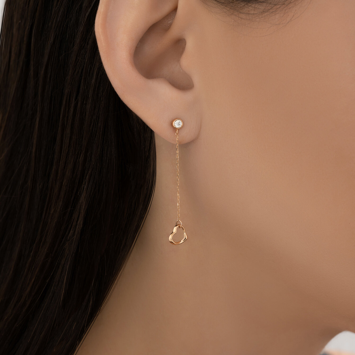 Серьги Sokolov из золота с фианитами - image 3