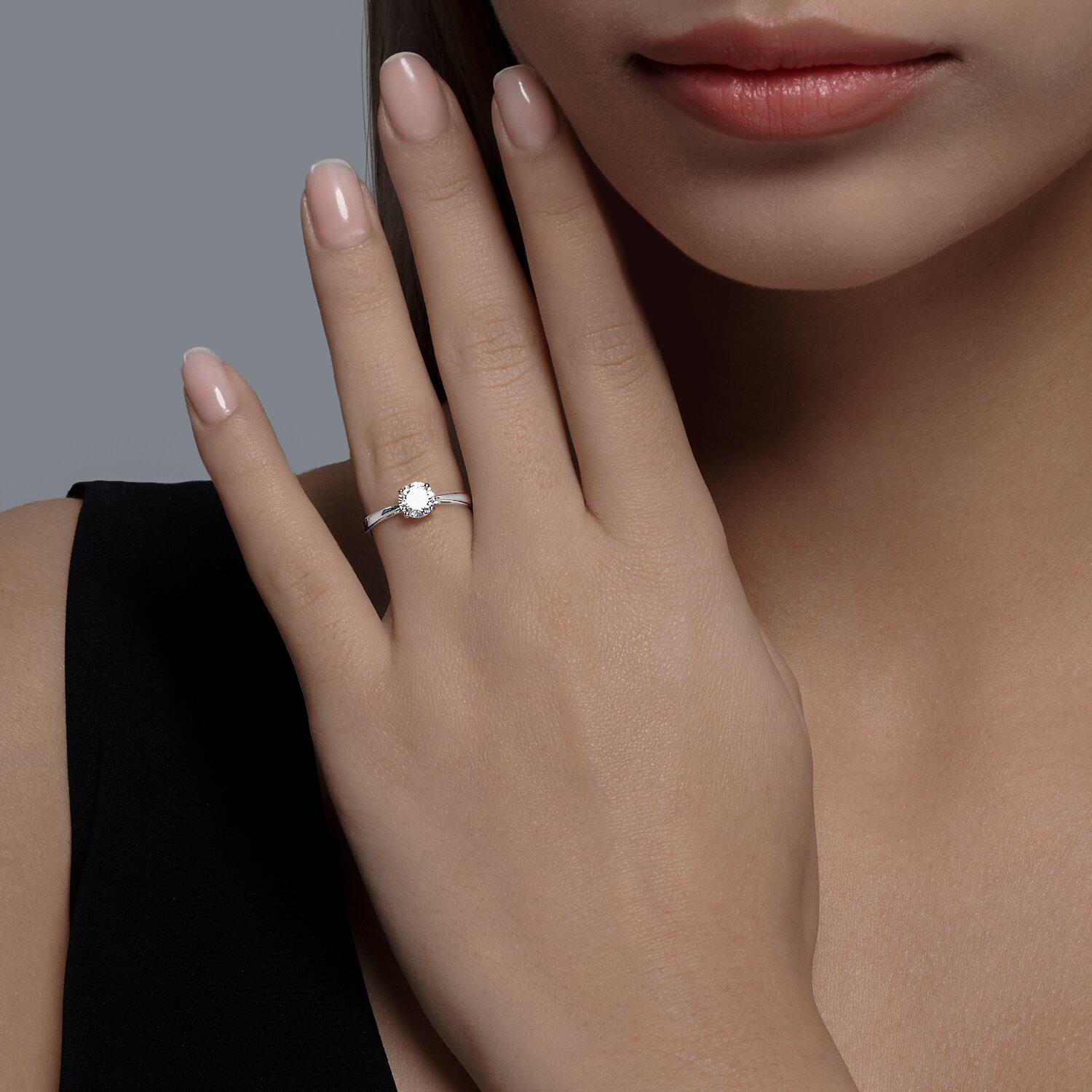 Inel Sokolov din argint cu zirconiu - image 3