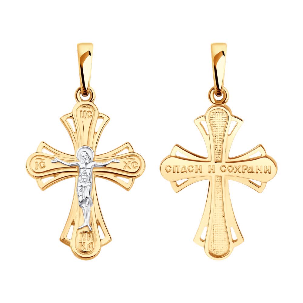 Крест Sokolov из золота