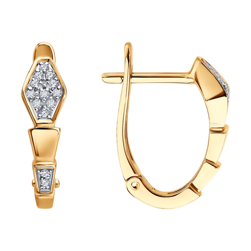 Серьги Sokolov из золота с бриллиантами