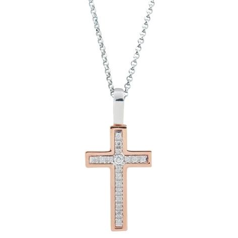 Colier Artlinea din aur combinat cu diamante