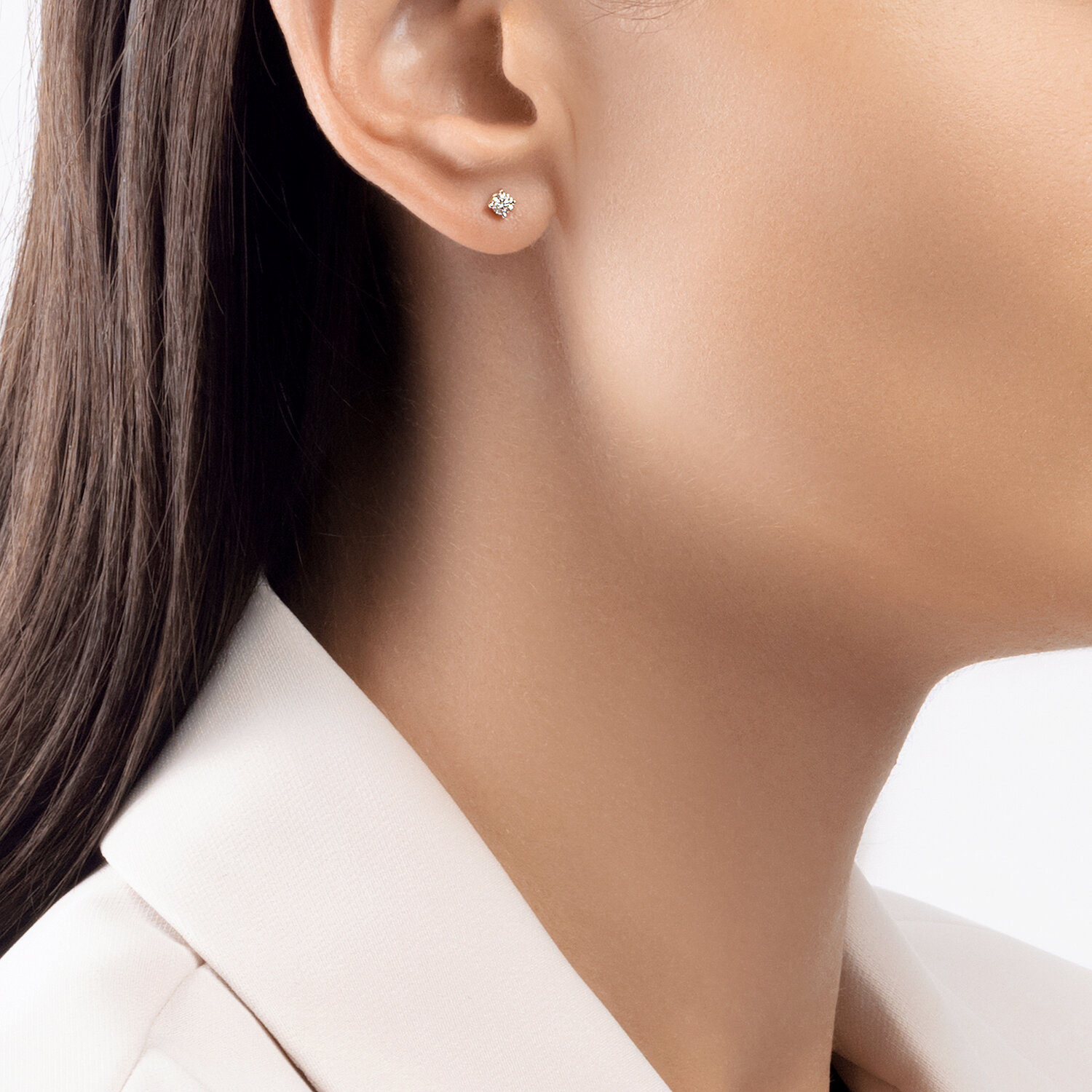 Cercei Sokolov din aur cu diamant