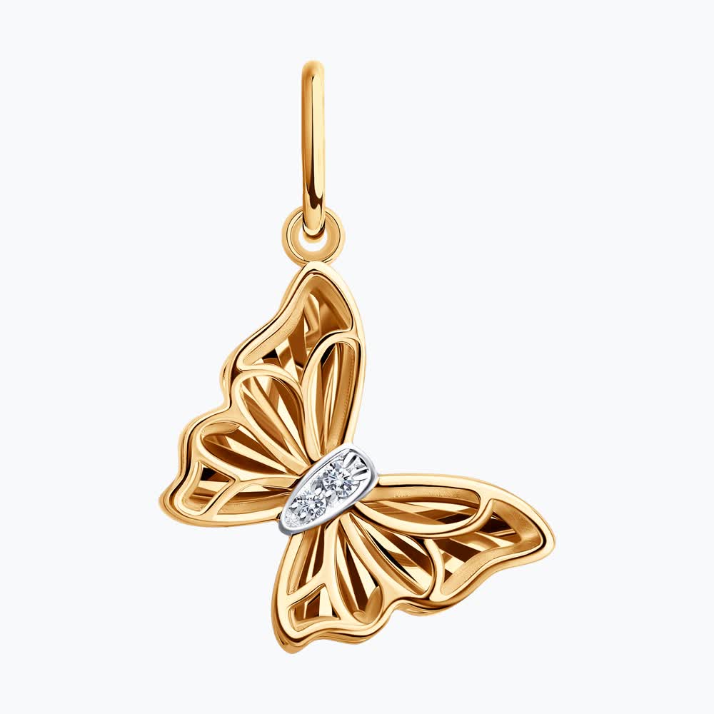 Подвеска Sokolov из золота с фианитами - image 3