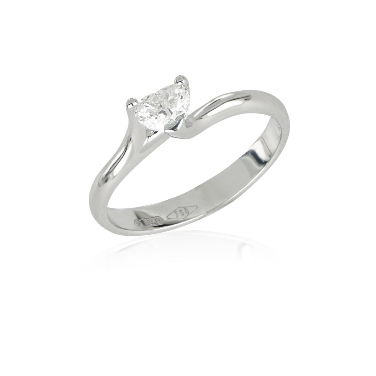 Inel Artlinea din aur alb cu diamant - image 1