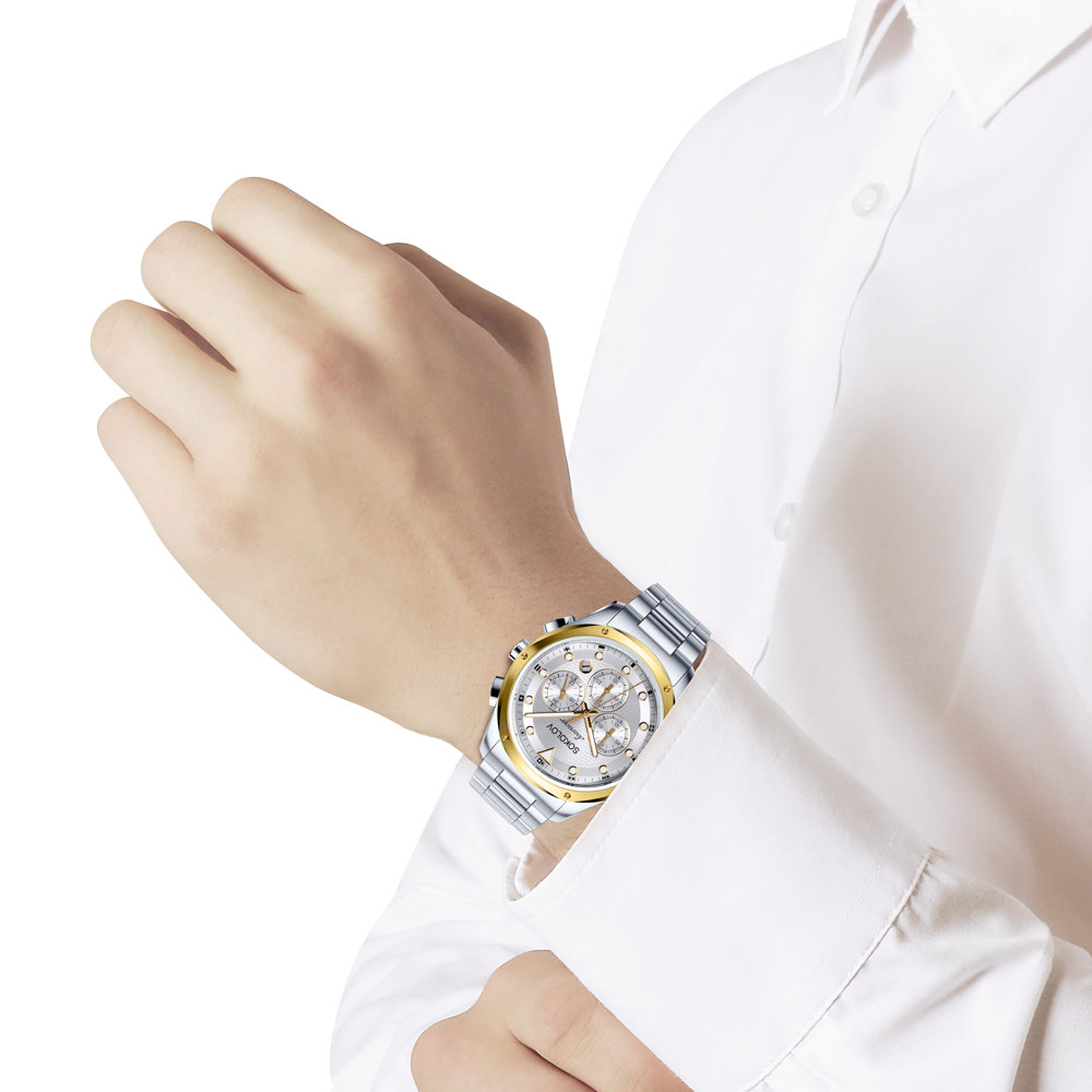 Мужские стальные часы - image 3