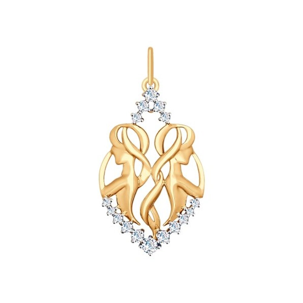 Sokolov silver pendant with zirconia