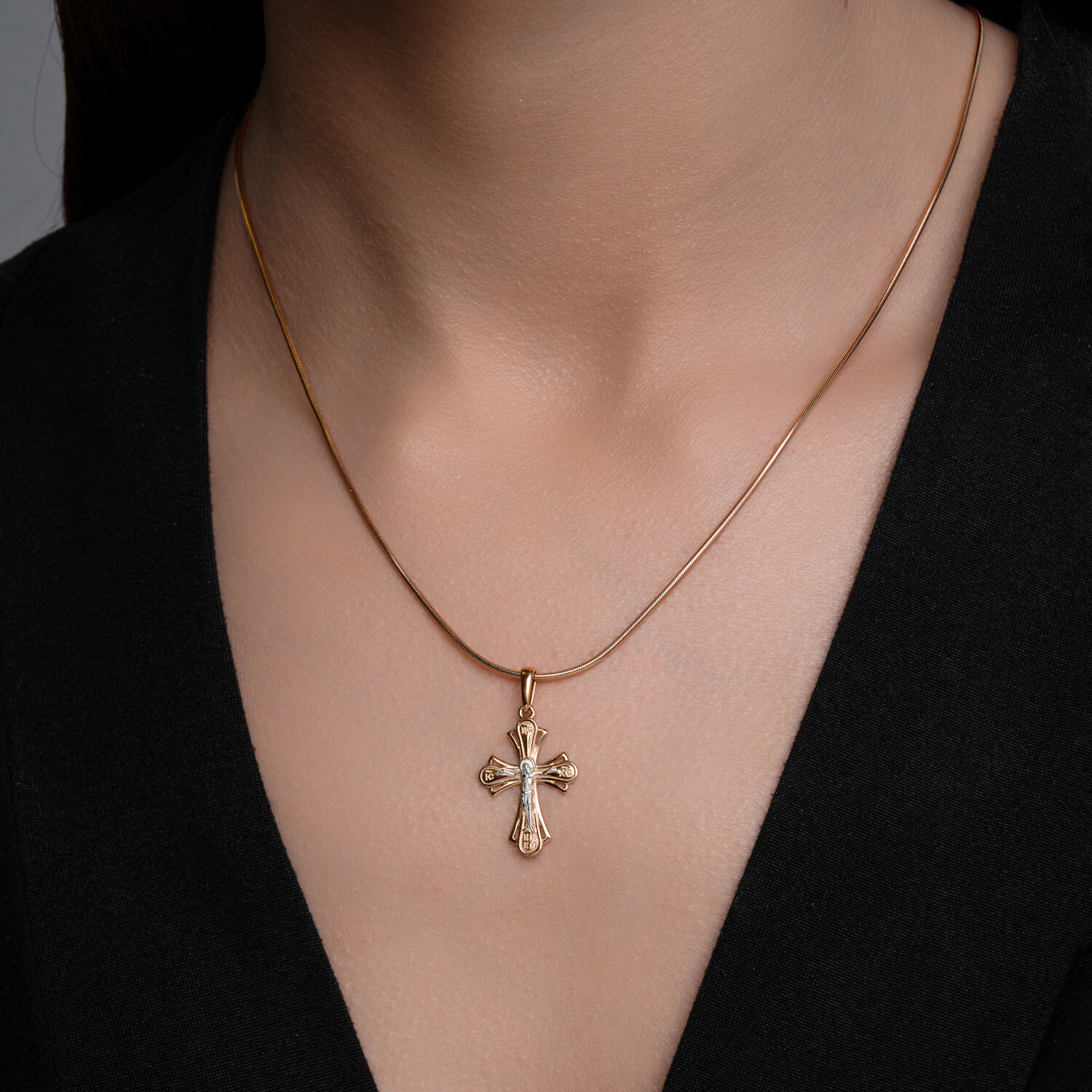 Крест Sokolov из золота - image 3