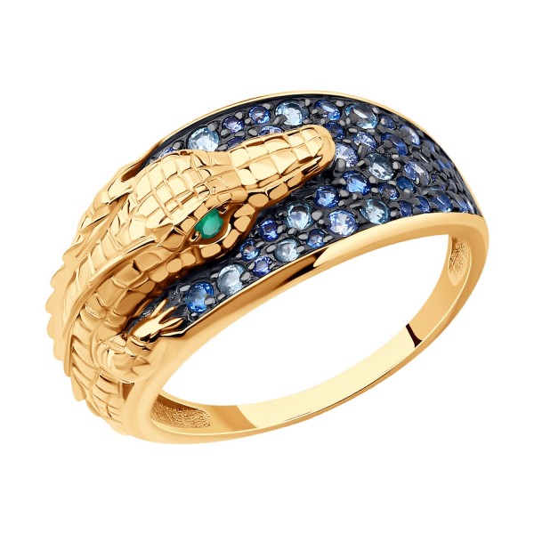 Кольцо Sokolov из золота с миксом камней - image 1