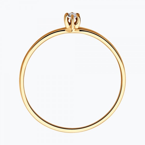 Кольцо Sokolov из золота с бриллиантом - image 2