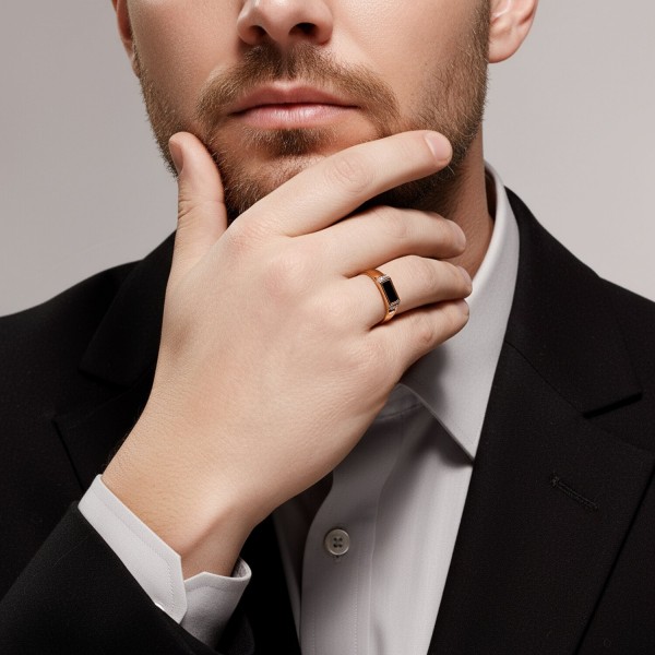 Кольцо Sokolov из золота с наношпинелью и фианитами - image 4