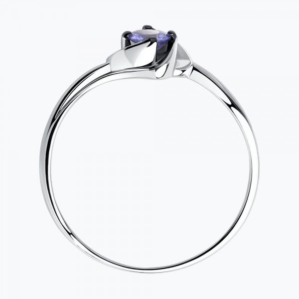 Кольцо Sokolov из белого золота с танзанитом - image 2