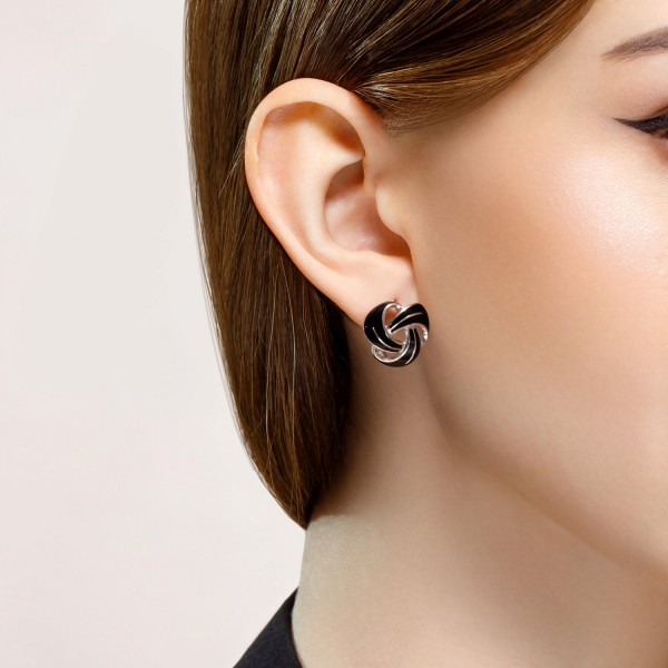 Серьги Sokolov из серебра с эмалью - image 3