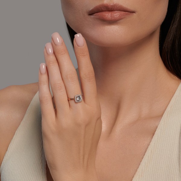 Кольцо Sokolov из золота с фианитами - image 4