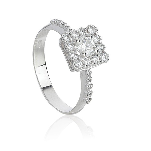 Inel Artlinea din aur alb și diamante